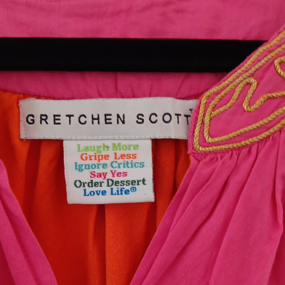 Gretchen Scott Designs Pink and Gold Chemise - Picture 4 of 9